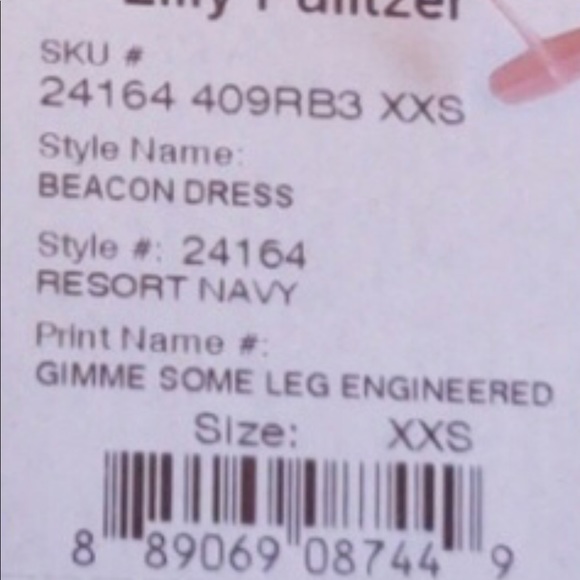 Lilly Pulitzer Gimmie some leg dress XXS - Picture 4 of 4